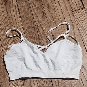 Forever 21 White Crisscross Bandeau